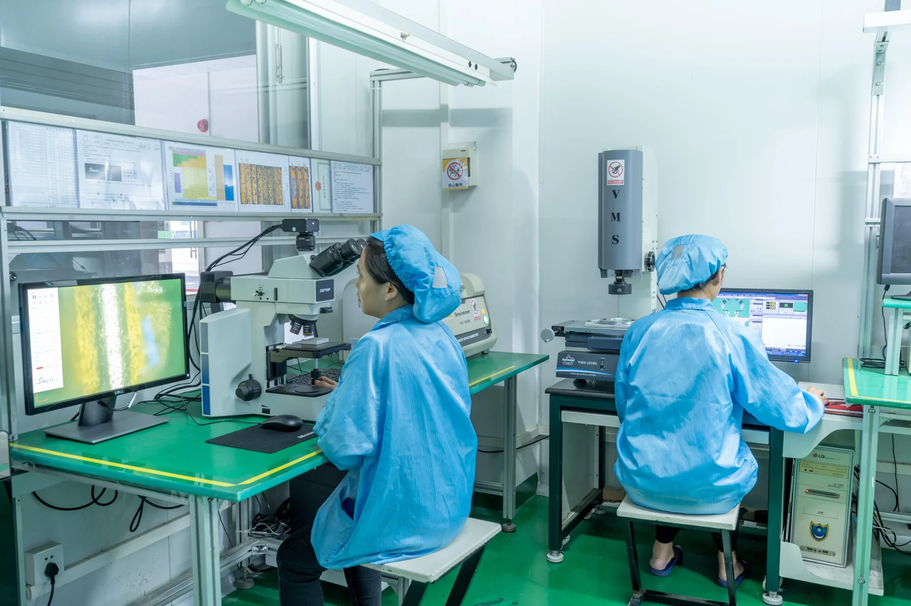 Electronics inspection and test workstations